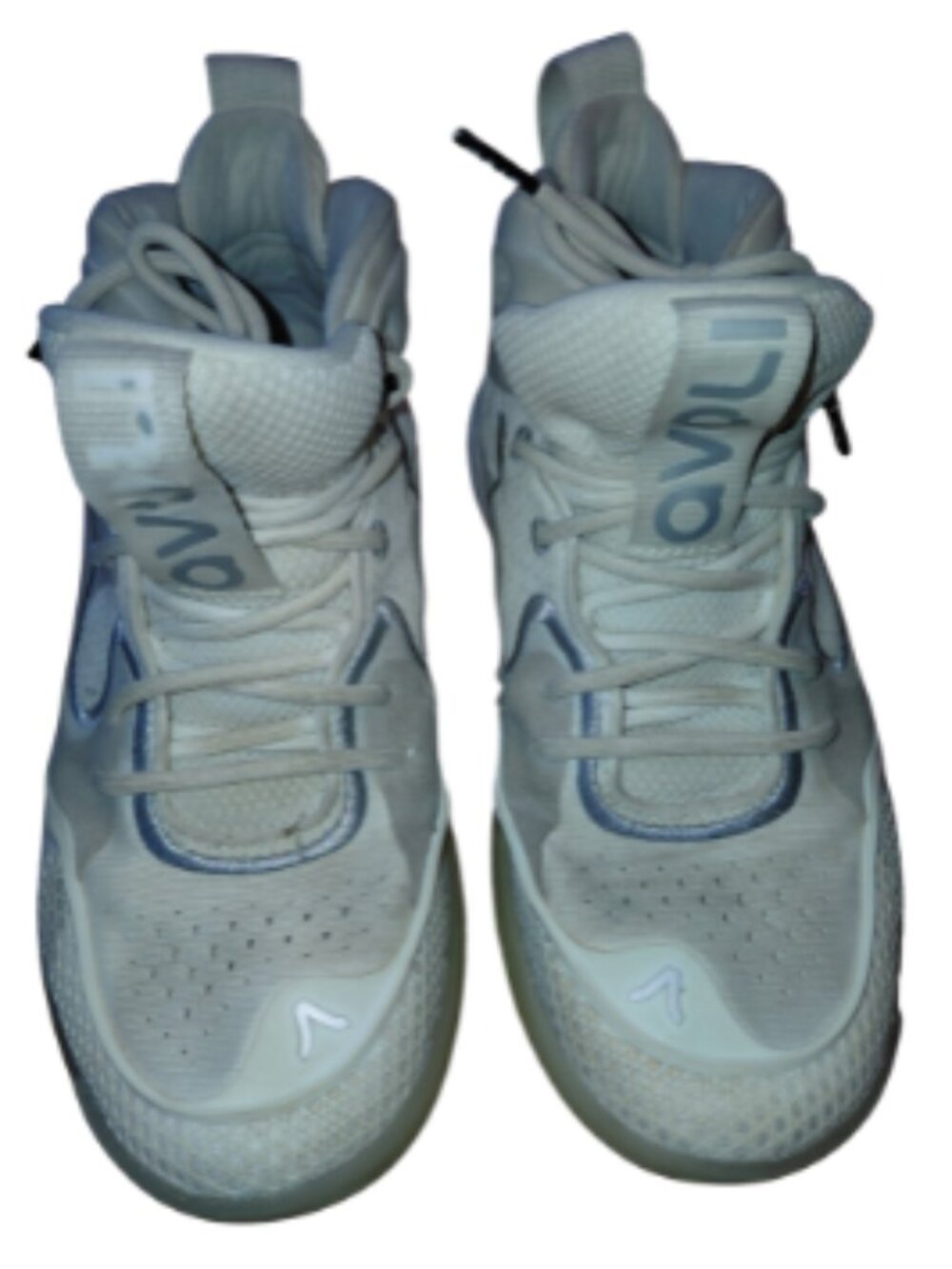 Avoli Mid Volleyball Shoes Silver/White Women's Size 7
